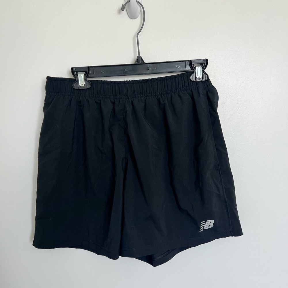New Balance Men's Black Lined Running Shorts 5 inch inseam